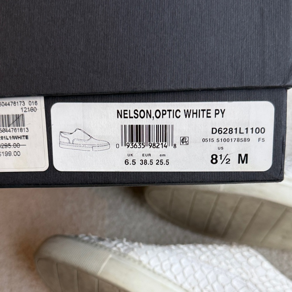 Vince Nelson White Python Sneakers - image 5